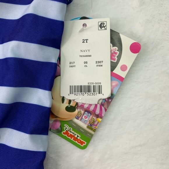 NWT Minnie Mouse Girls 2T Toddler Swimsuit Red White Blue Summer Swim - Picture 6 of 8